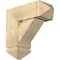 Ekena Millwork Traditional Arts and Crafts Rough Sawn Bracket w/ Offset Brace, Douglas Fir, 8"W x 20"D x 20"H BKT0806X20X20TRA03RDF - alternate 1